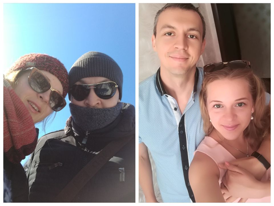 Коханий помітив мене ще за 3 роки до знайомства, та життя мало інші плани... Через певний проміжок часу він зважився випробувати долю і таки знайшов мене, та не знав чи вільна я, а можливо вже заміжня... І ось, коли була моя зміна, а працюю я фармацевтом, мій любий побачив мій бейджик з ім'ям (до того дня я геть забувала його одягати) та зустрів після роботи. Мені хотілось якнайшвидше потрапити додому, але всі маршрутні таксі були переповнені і я вимушена була йти пішки (2 години ходу не поспішаючи), а хлопець ще й зголосився мене проводжати. Знаєте, в той день він купив звичайне активоване вугілля, а я ще йому давай розповідати різницю між білим та чорним...звичайні робочі будні, здавалось, а розмова між тим видалася легкою та приємною. Тому можемо сказати, що наш союз скріпило вугілля))) Відтоді ми знаємо слово «розлука» лише зі словника, а по життю куди б не закинула доля завжди разом! Сім'я для нас в пріоритеті, адже у нас вже підростає маленький синочок, як результат прояву сильних та пристрасних почуттів. Найголовніше — це чути одне одного та ставитися до будь яких негараздів з посмішкою!!!